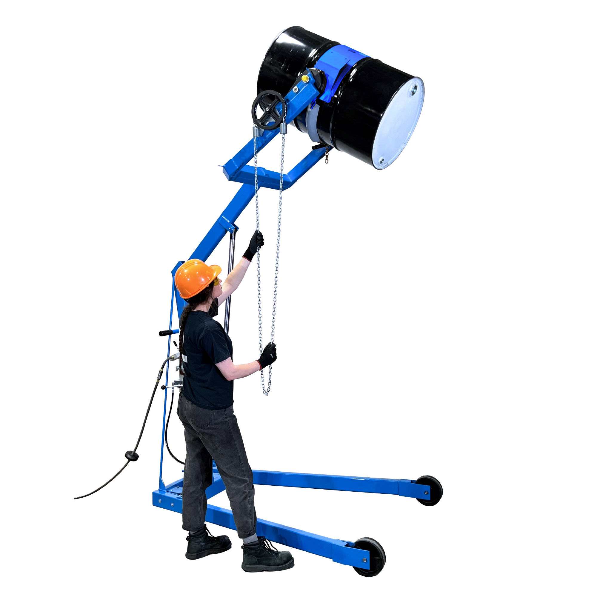 Morse Hydra-Lift Karrier, 96in. Maximum Dispensing Height, Air Power Drum Lift, Manual Drum Tilt